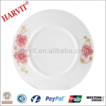 Various sizes round opal glassware plate heat resistant